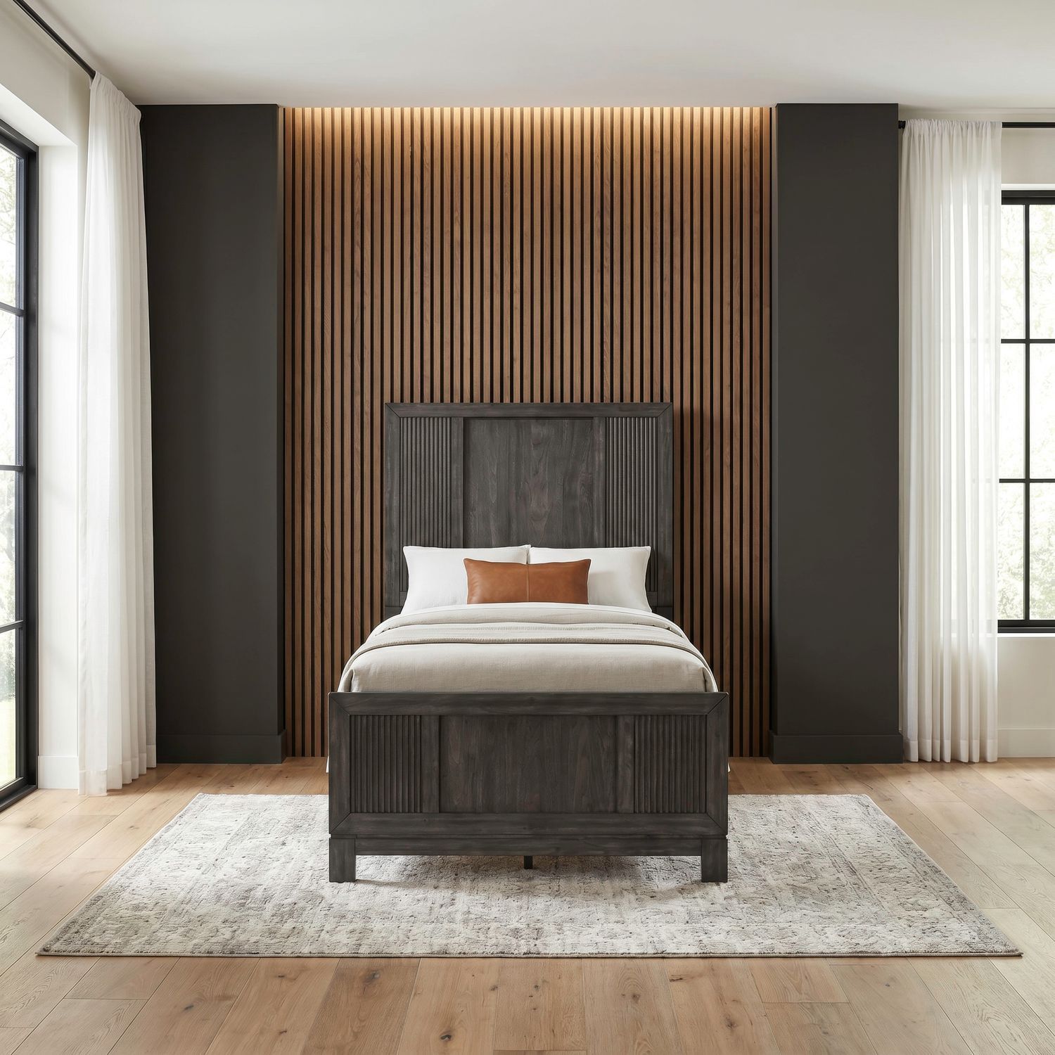 Modern Edge Full Panel Bed