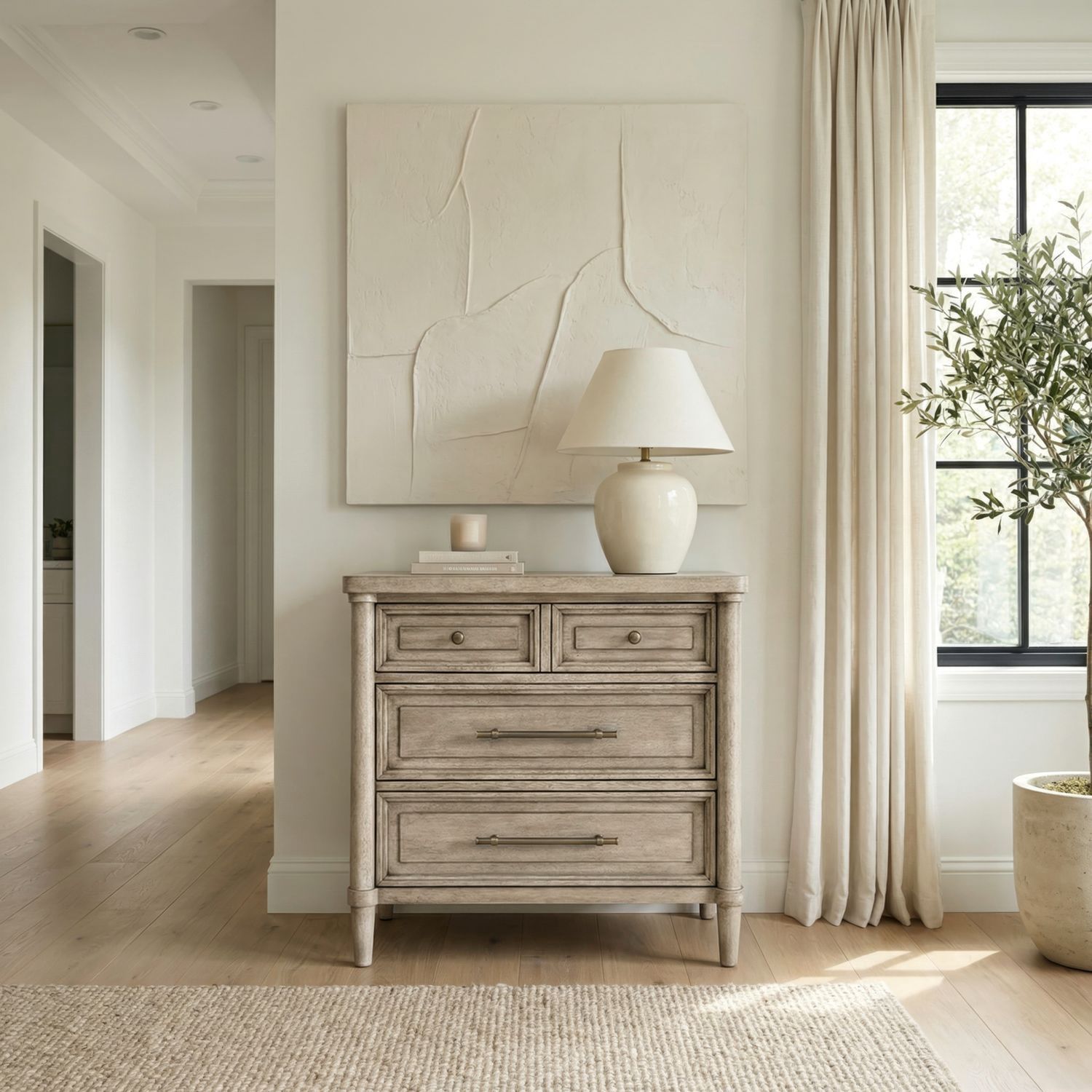 Rochelle Park Nightstand with Charging Station