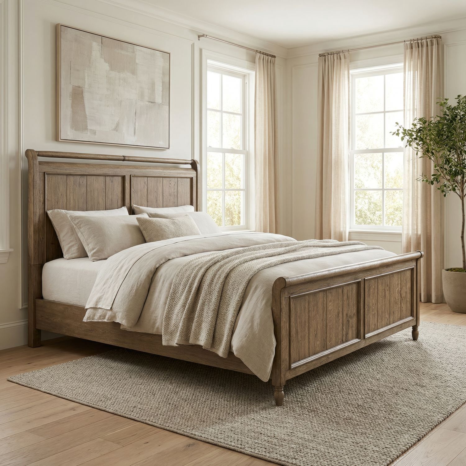 Homestead Haven Poster/Sleigh Bed Rails, Size: Queen / King
