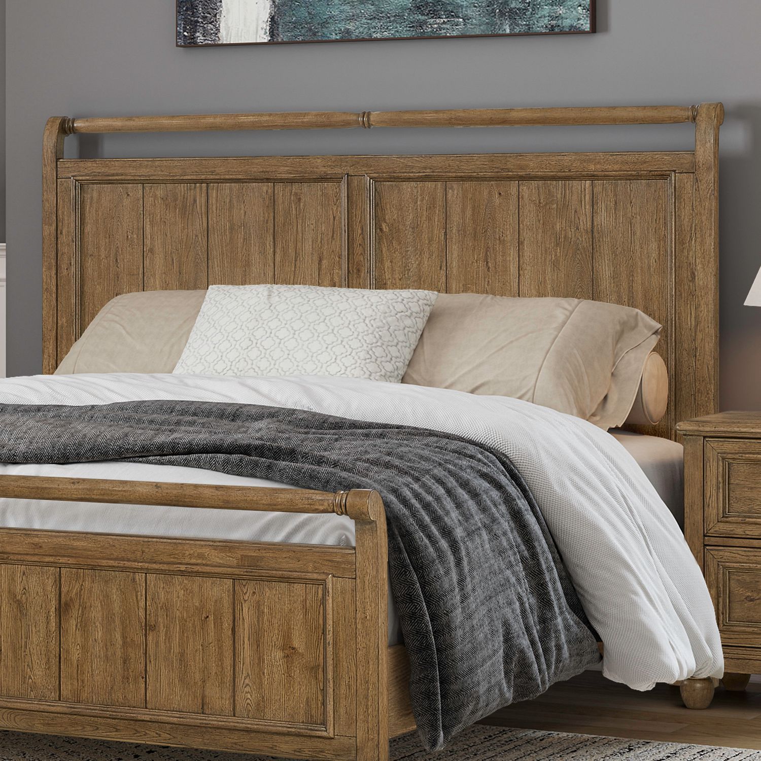 Homestead Haven Sleigh Headboard, Size: Queen