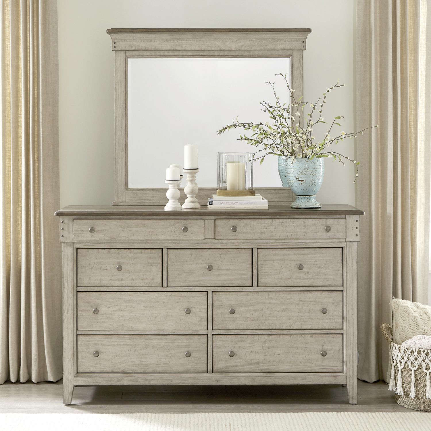 Ivy Hollow Dresser &amp; Mirror
