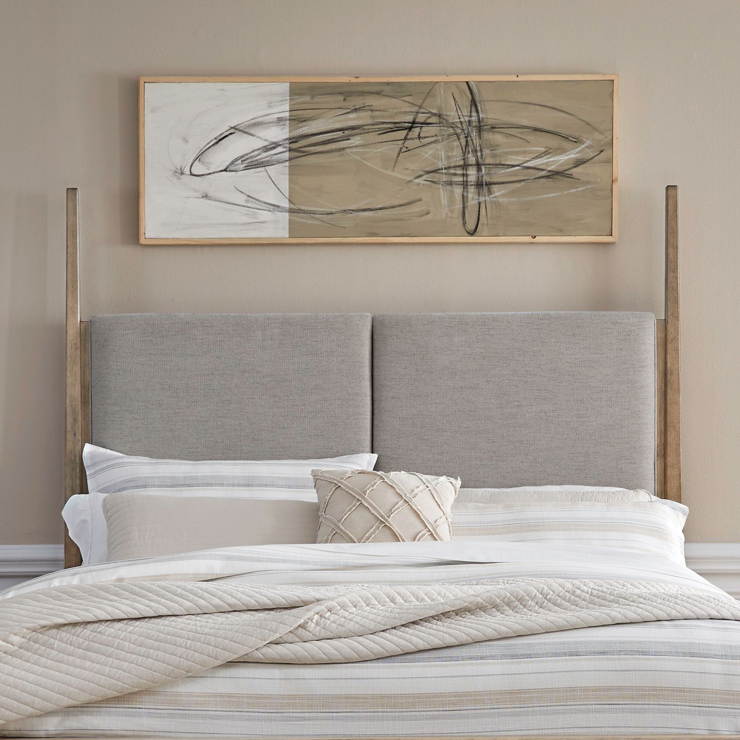 Proximity Place Upholstered Poster Headboard