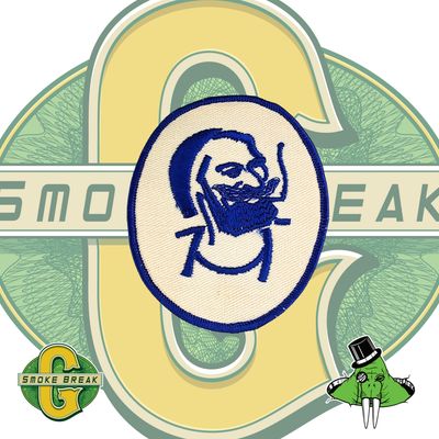 Zig Zag Blue Vintage Patch