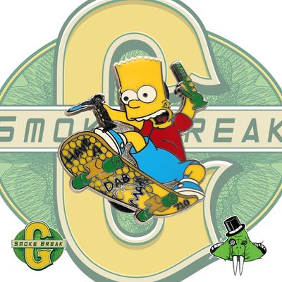 Have A Dab Man! 710 Bart Simpson Lapel Pin