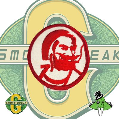 Zig Zag Red Vintage Patch