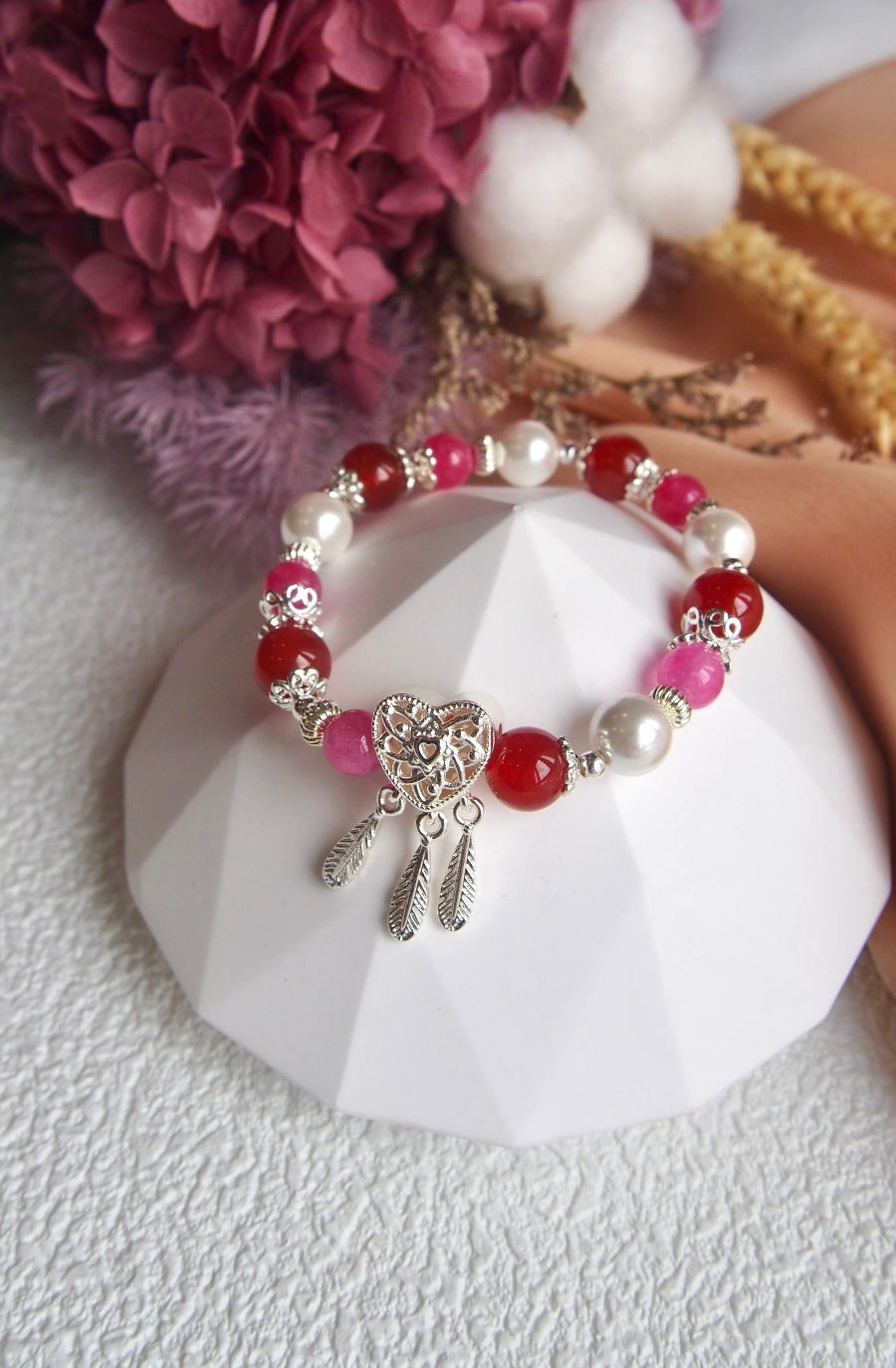 Signature Dreamcatcher with Red Agate
