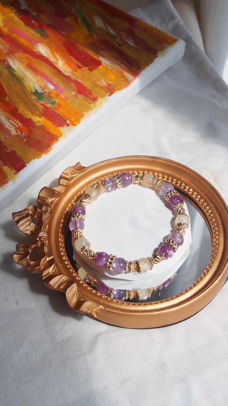 ​Amethyst with Citrine