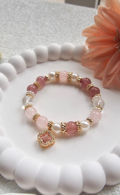 Rose Quartz &amp; Strawberry Quartz