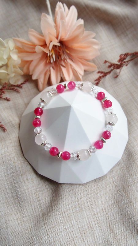 Rhodonite with Rose Quartz