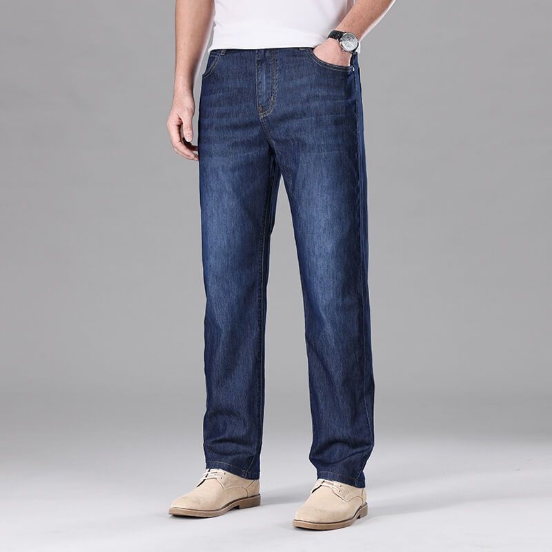 Quần Jean nam VIP ống XUÔNG TRUNG NIÊN viligamex cao cấp chất co giãn thoáng mát từ 55-95kg