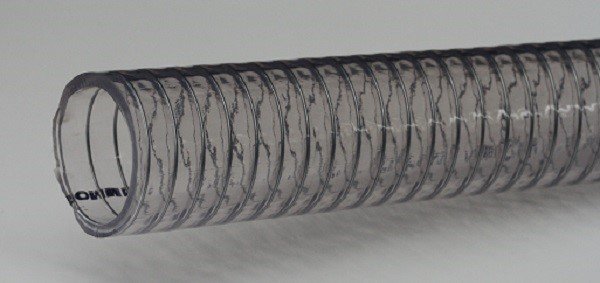 Clear Wire Helix Food Suction Hose