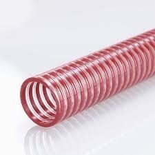 PVC Food Suction Hose Red/Clear