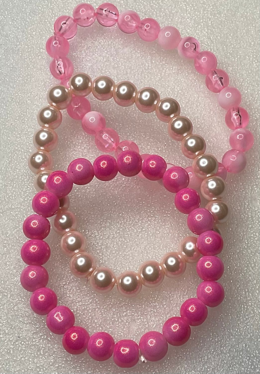 Glass beaded bracelets set 3pcs