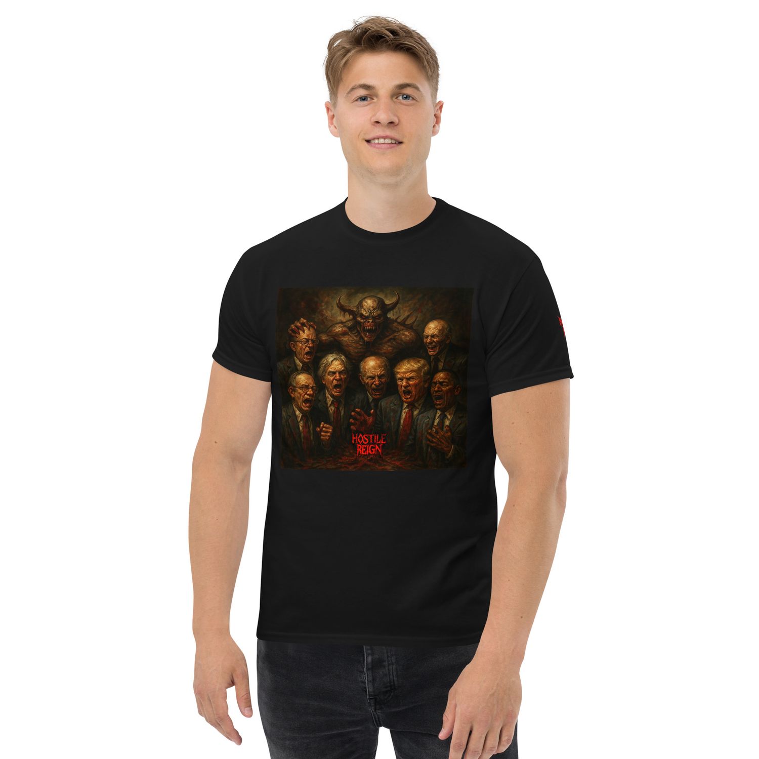 Unisex classic tee POLITICAL ISSUE HOSTILE REIGN METAL