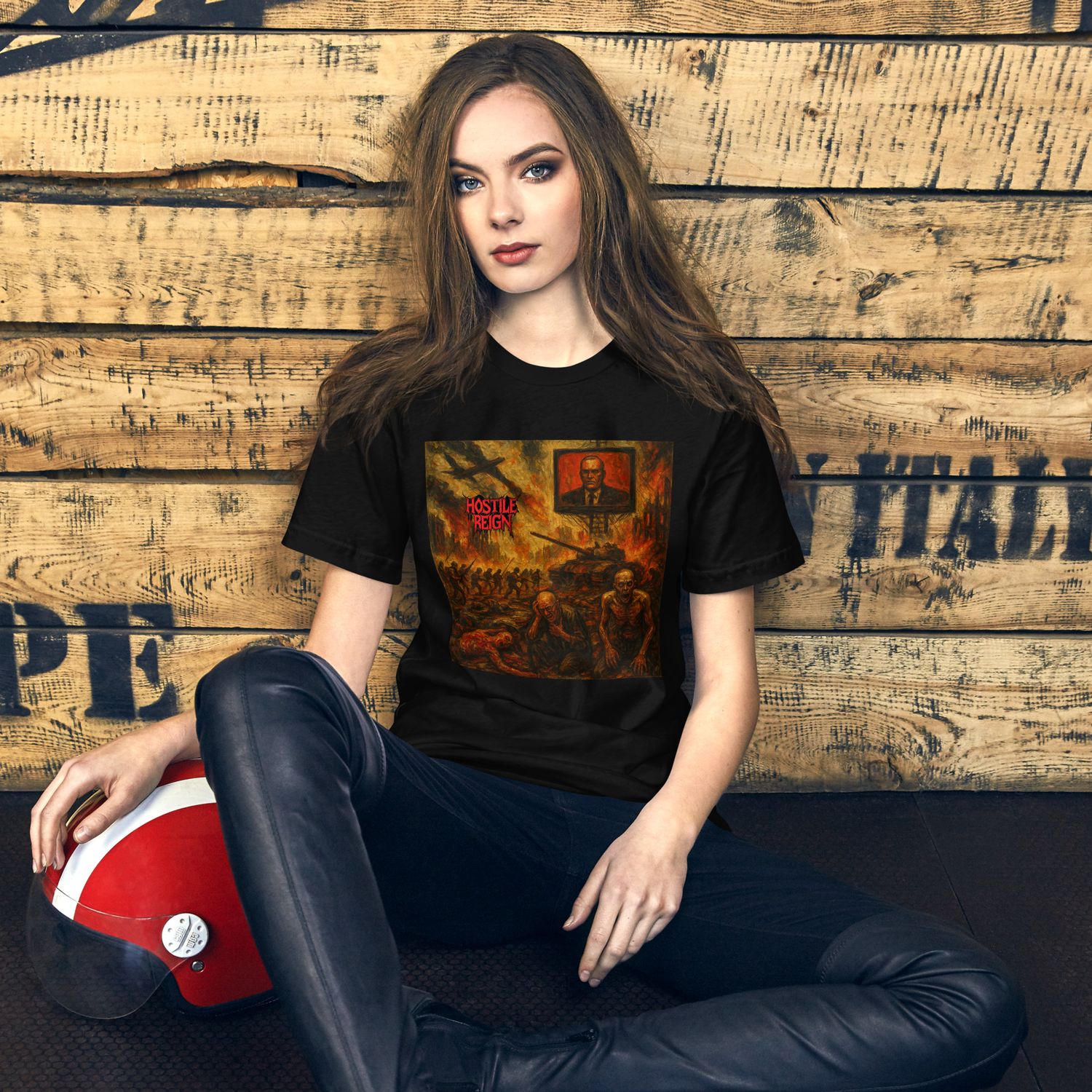 Unisex t-shirt METAL CRIME NEWS HOSTILE REIGN 