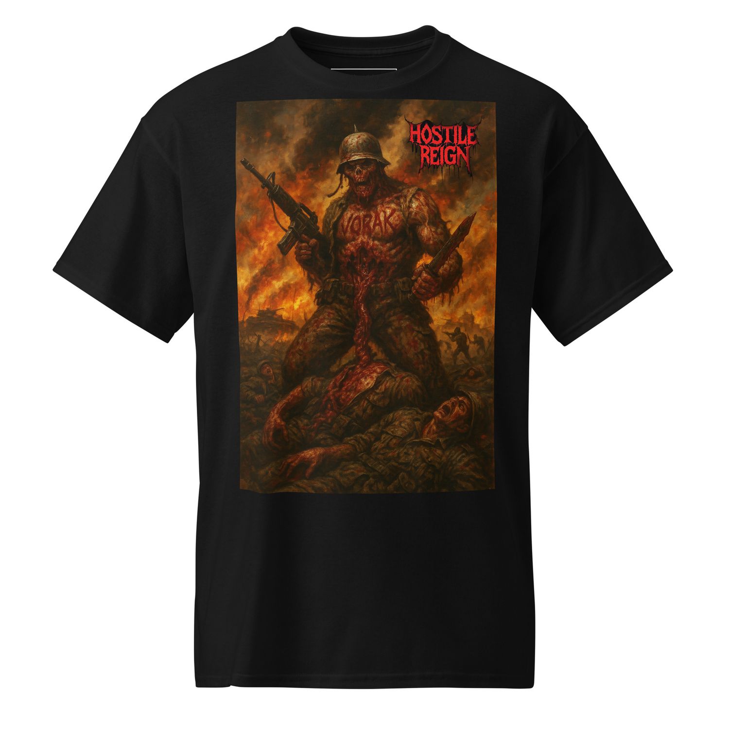 DryBlend® T-Shirt METAL BRUTAL CRIMINAL WAR HOSTILE REIGN