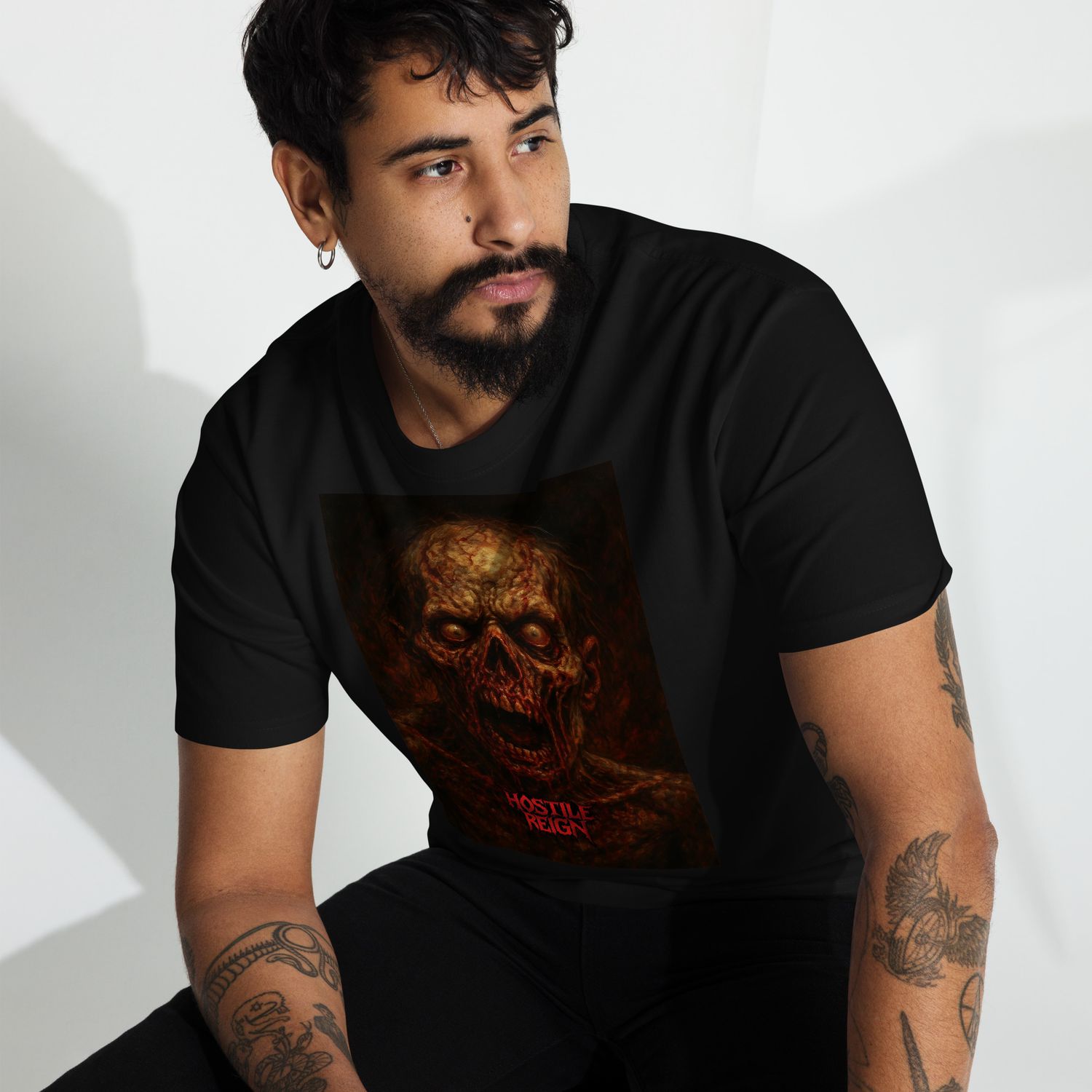 Men’s premium heavyweight tee METAL VORAK VIRUS HOSTILE REIGN