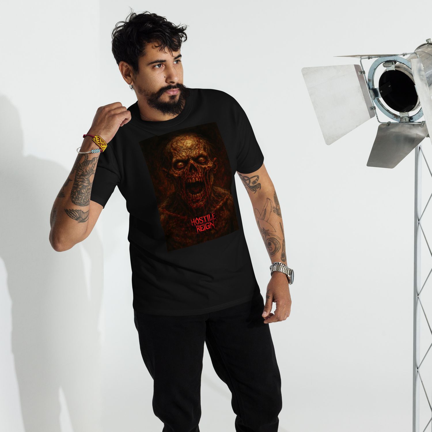 Men’s premium heavyweight tee METAL VORAK VIRUS HOSTILE REIGN
