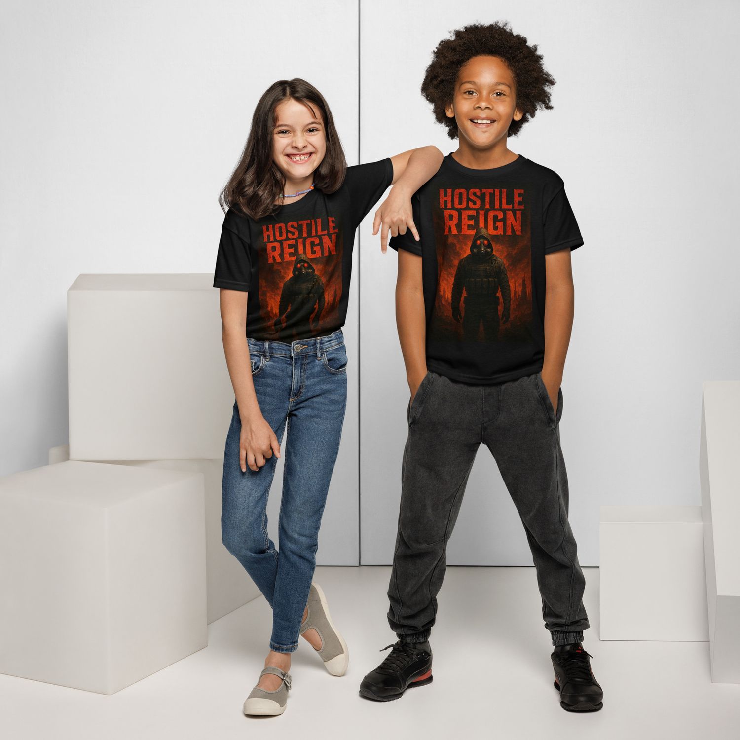 Youth t-shirt METAL CLASSIC HOSTILE REIGN COOL!