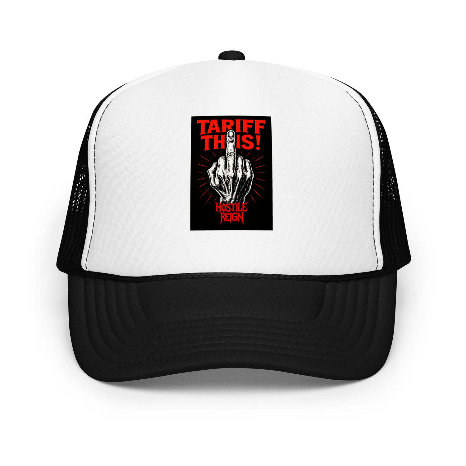 Foam trucker hat METAL FUK TRMP HOSTILE REIGN