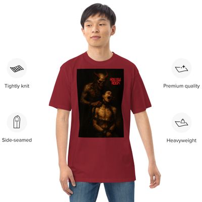 Men’s premium heavyweight tee METAL VORAK BRUTAL EVIL SLAVE HOSTILE REIGN