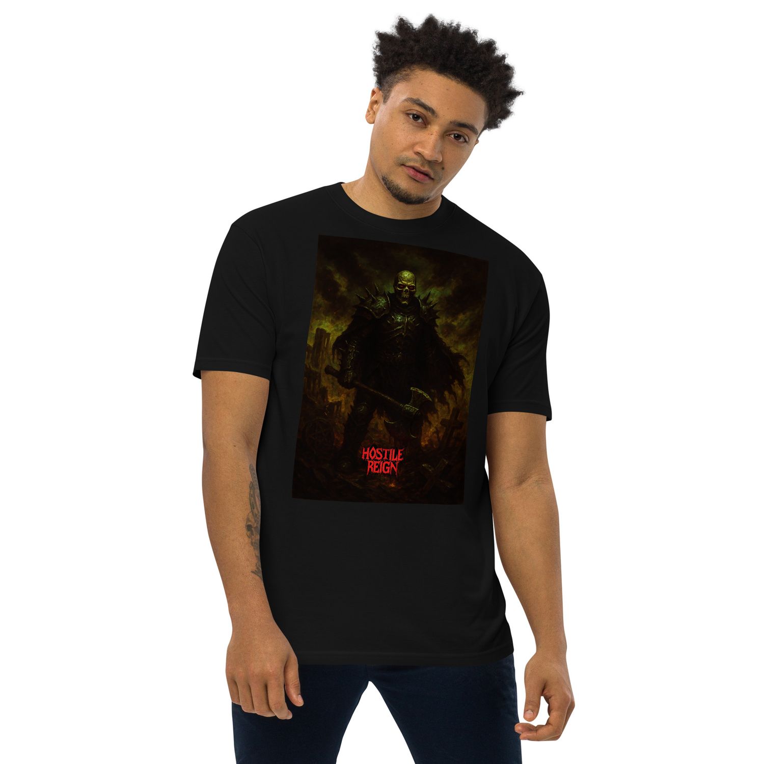 Men’s premium heavyweight tee METAL VORAK THE PEACEMAKER