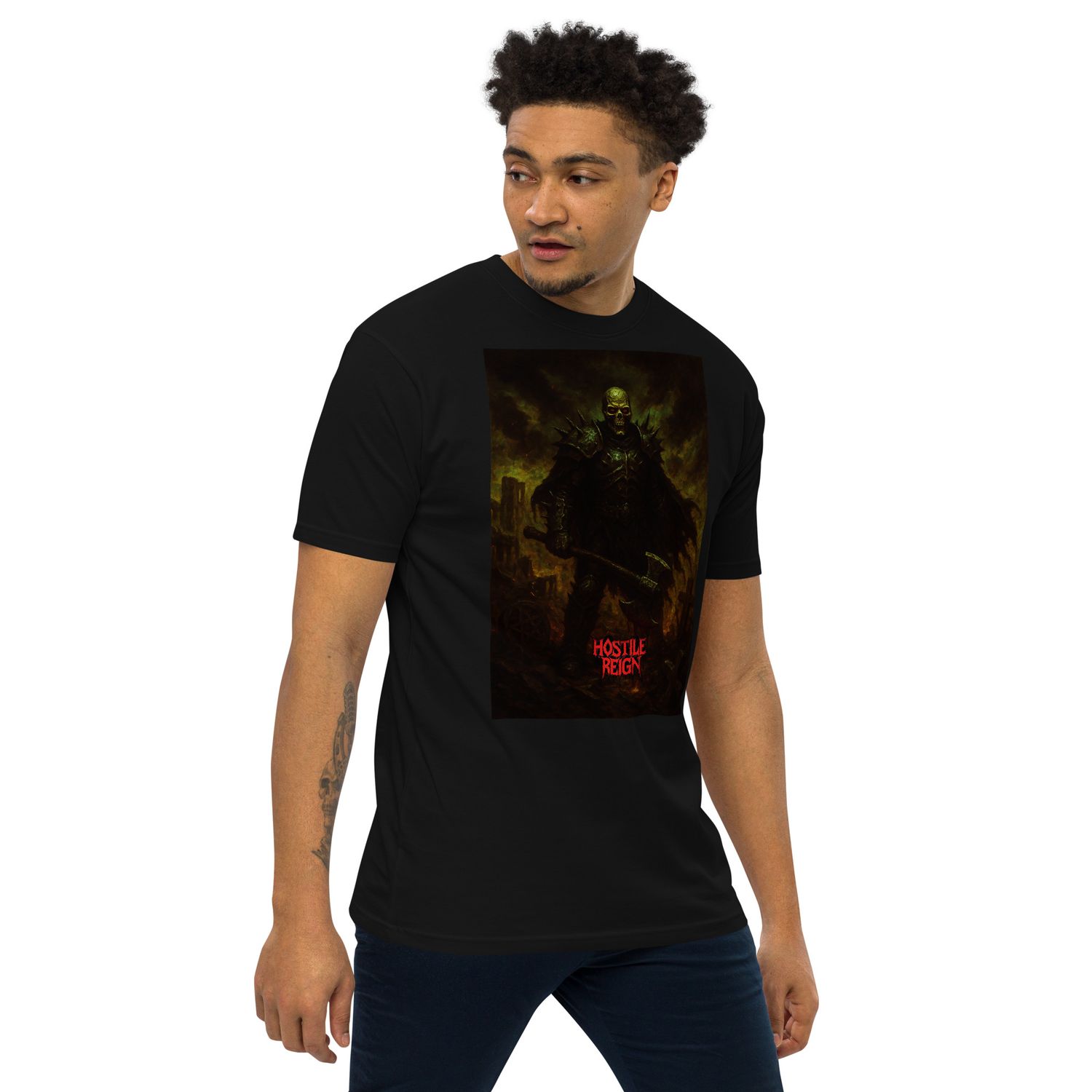 Men’s premium heavyweight tee METAL VORAK THE PEACEMAKER