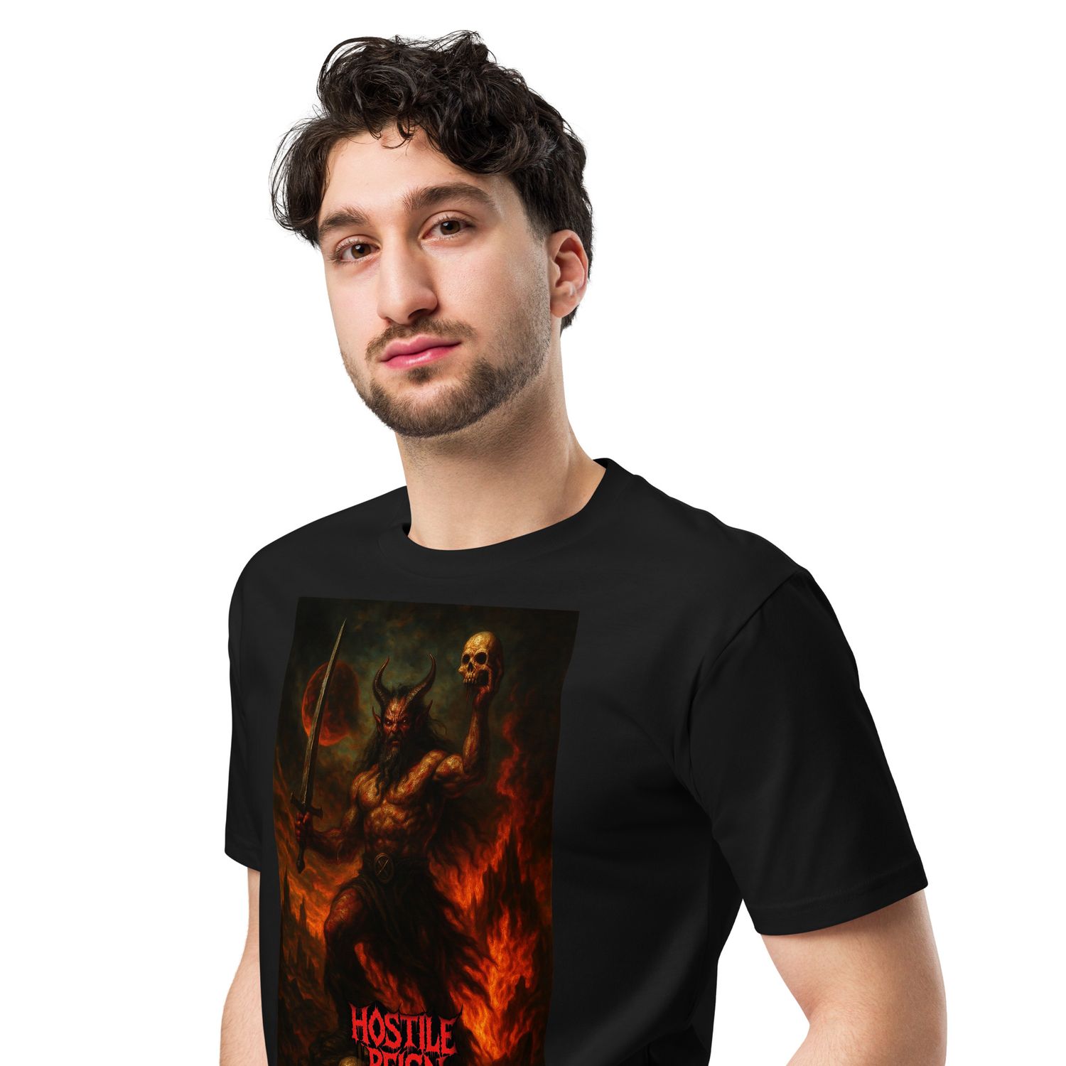 Unisex premium t-shirt METAL VORAK THE WARRIOR HOSTILE REIGN