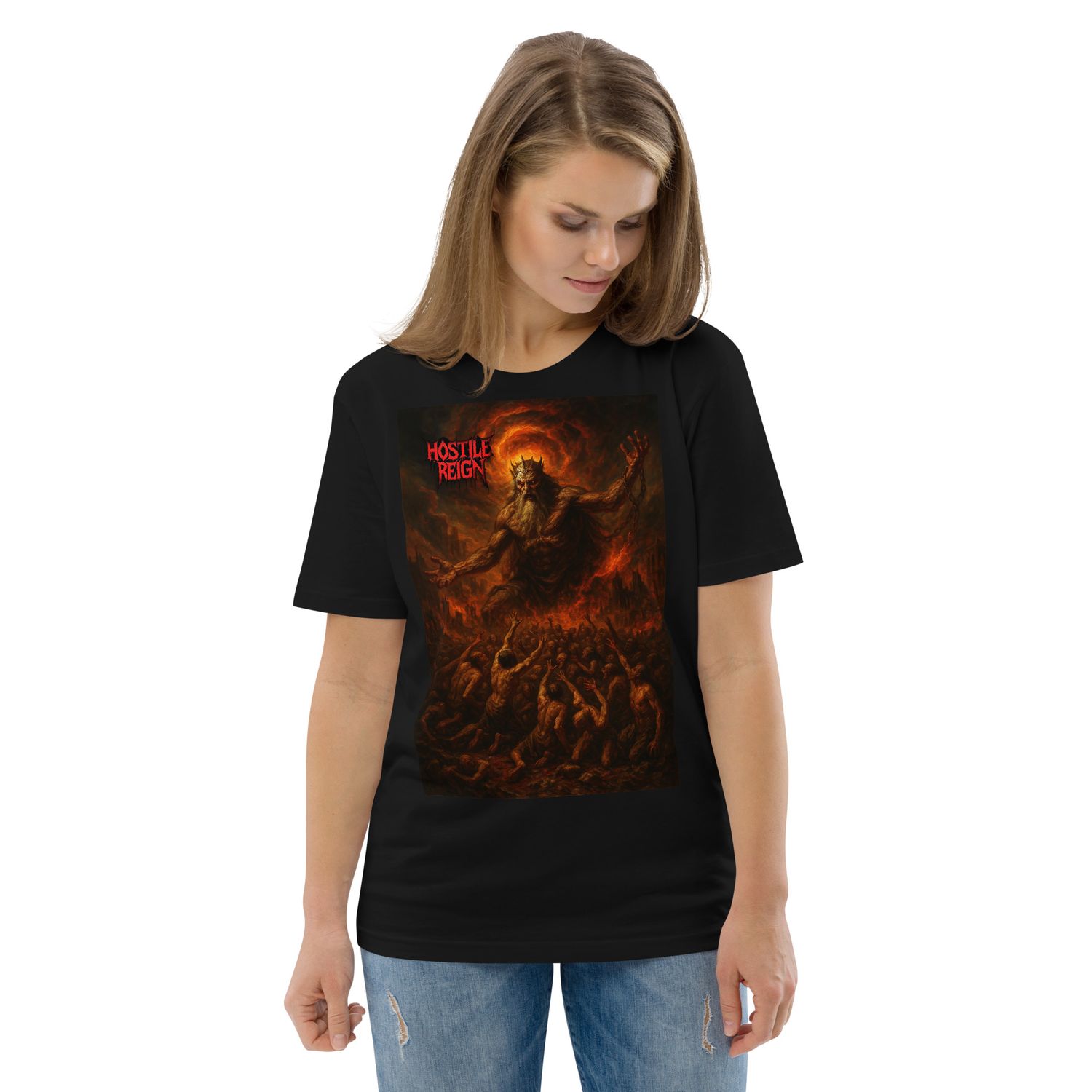 Unisex organic cotton t-shirt METAL FINAL JUDGMENT HOSTILE REIGN