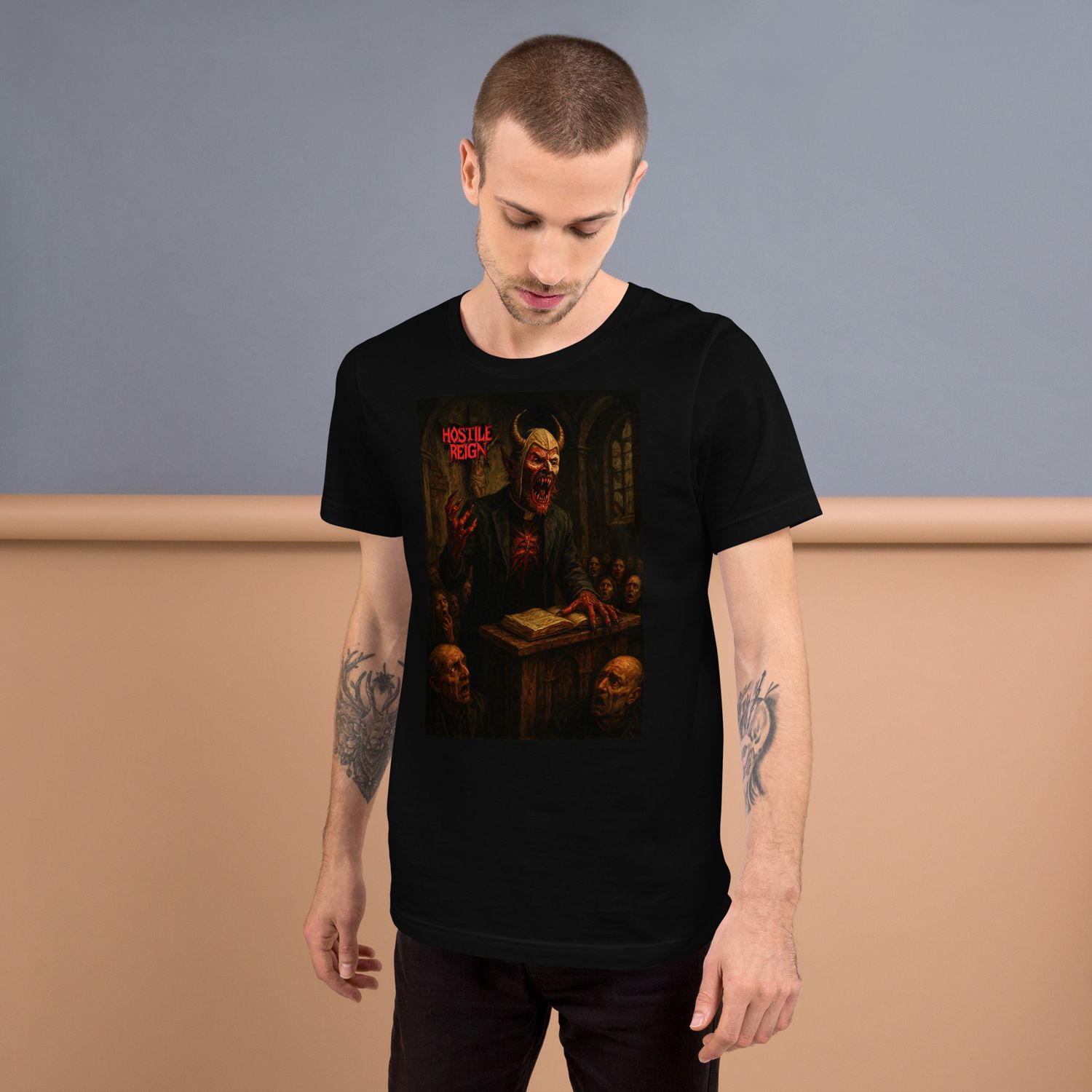 Unisex t-shirt METAL BRUTAL BLASPHEMY HOSTILE REIGN
