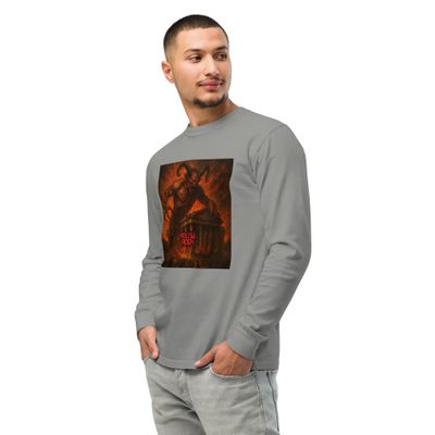 Garment-dyed heavyweight long-sleeve shirt METAL EVIL PERSECUTION HOSTILE REIGN