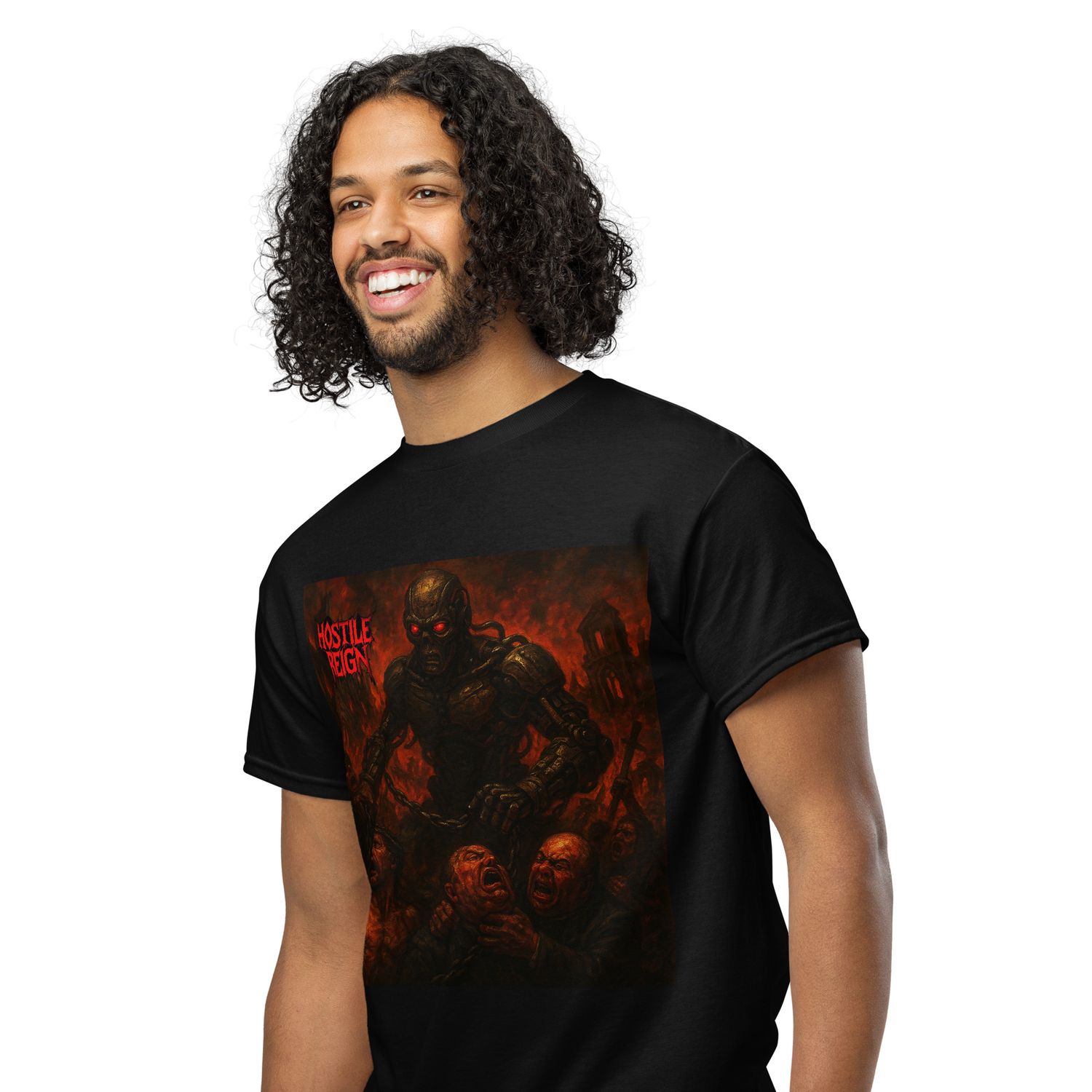 DryBlend® T-Shirt METAL AI BRUTAL CONTROL HOSTILE REIGN
