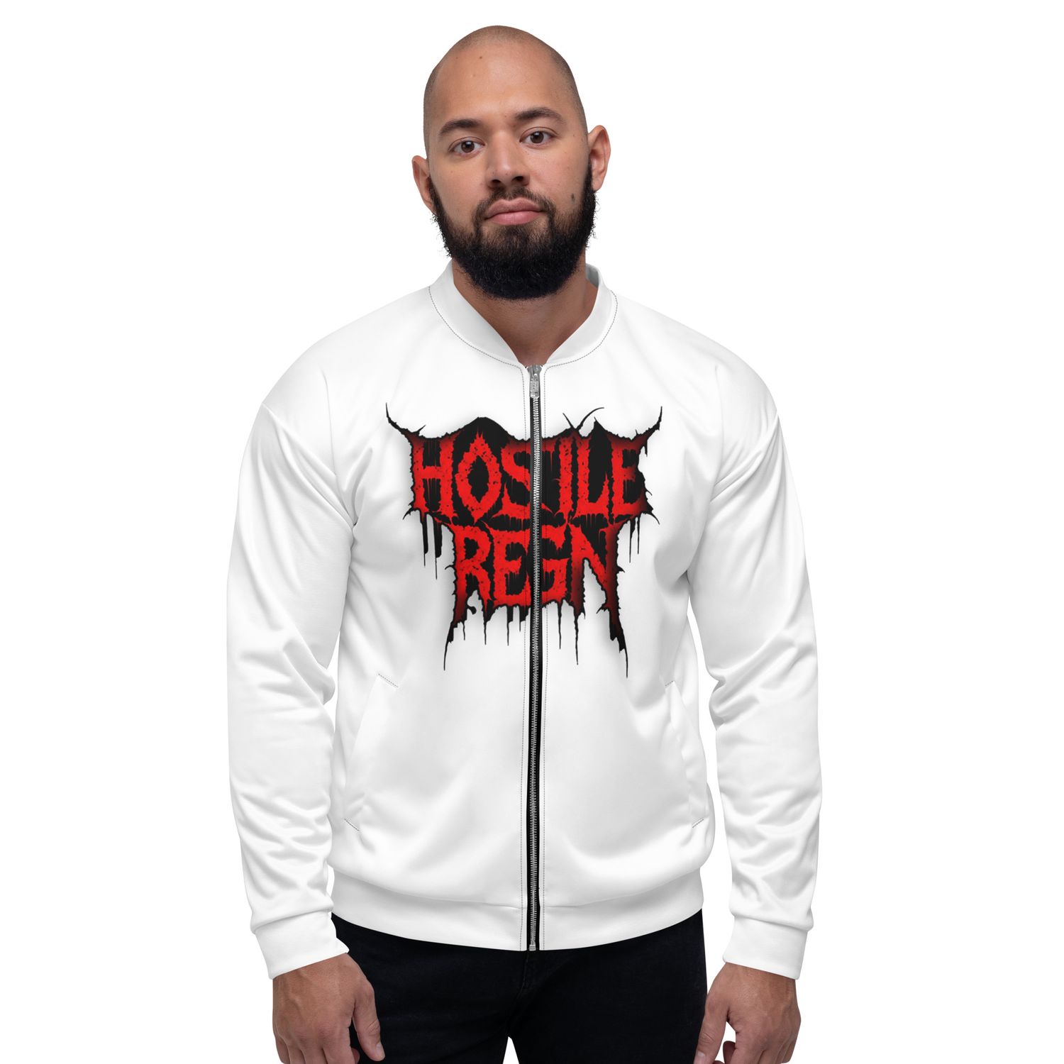 Unisex Bomber Jacket METAL EVIL HOSTILE REIGN CLASSIC