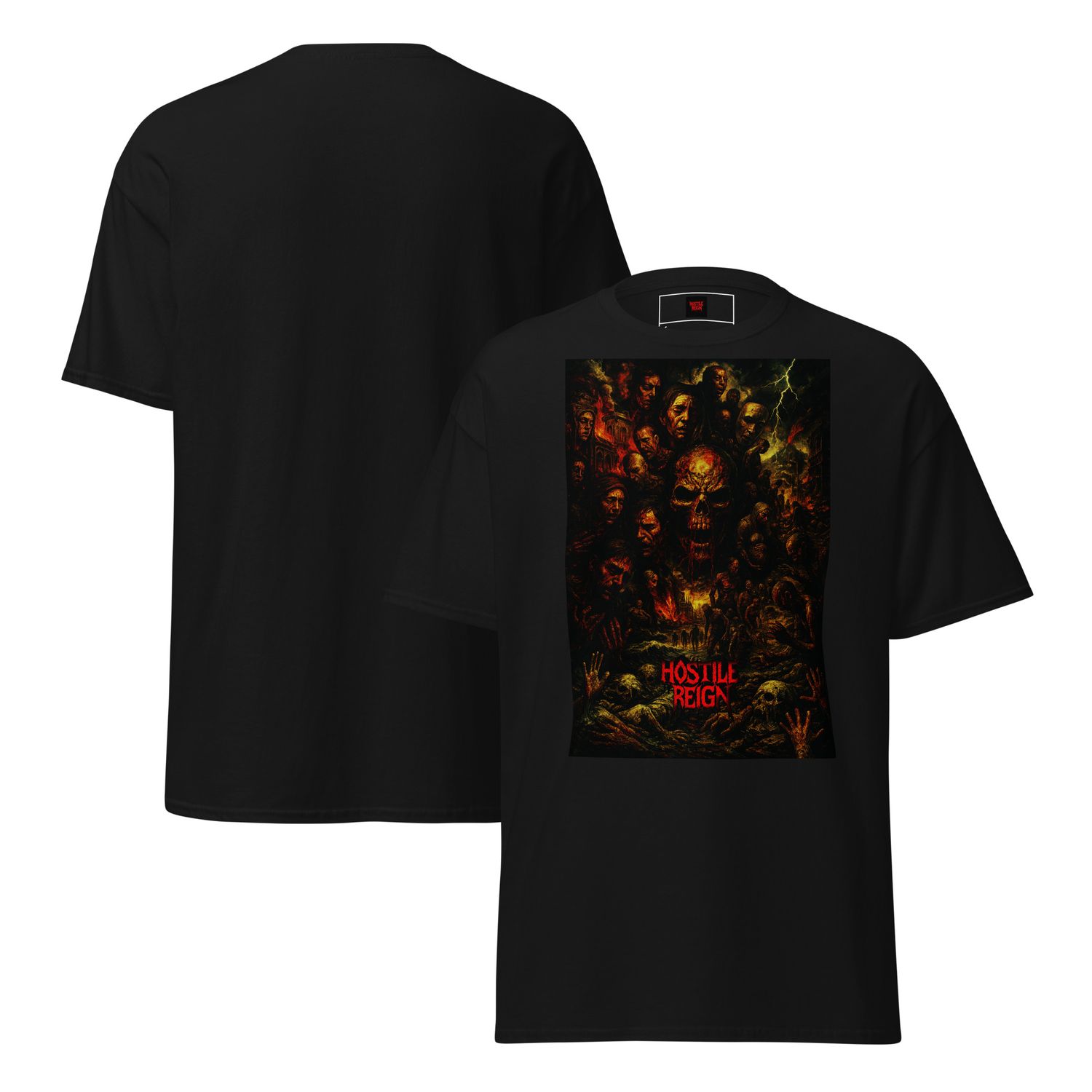Unisex classic tee METAL BRUTAL WAR MONSTROSITY BEING HOSTILE REIGN