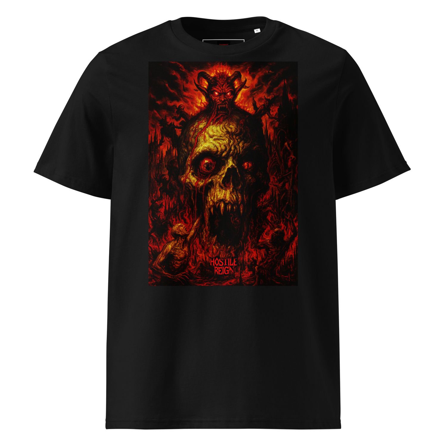 Unisex organic cotton t-shirt METAL VORAK RISING FROM HELL HOSTILE REIGN