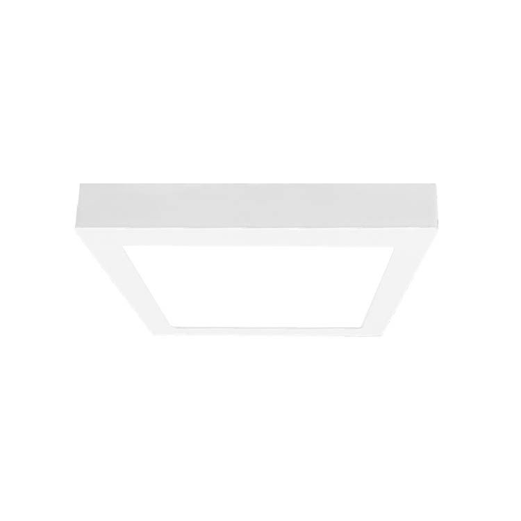 Square LED Panel, 8.7x8.7in, 18W 1440lm Warm White, Surface Mount