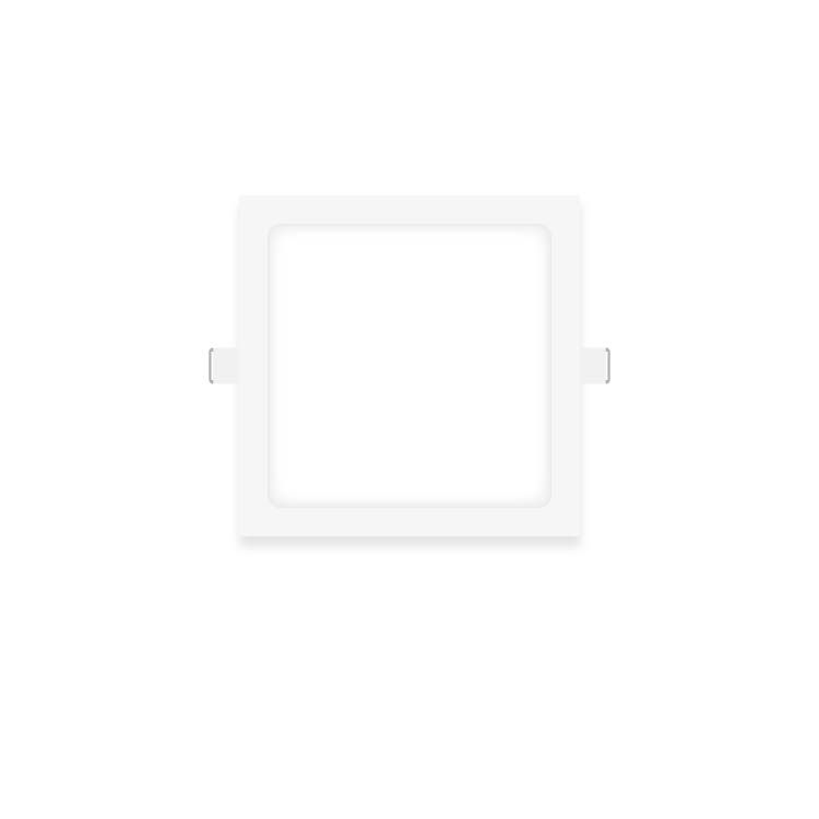 Square White LED Panel of 4.7x4.7in, 6W 290lm Cool White, Recessed
