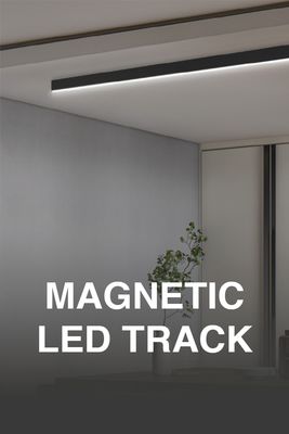 Magnetic LED track