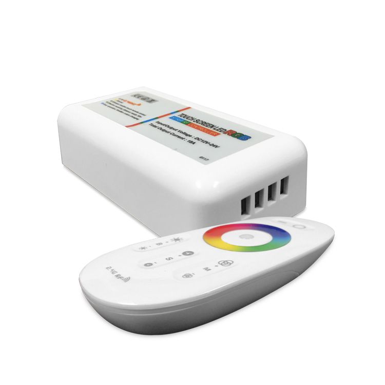 LED Controller and RGB Touch Remote Control, 12-24V 216-432W 10A