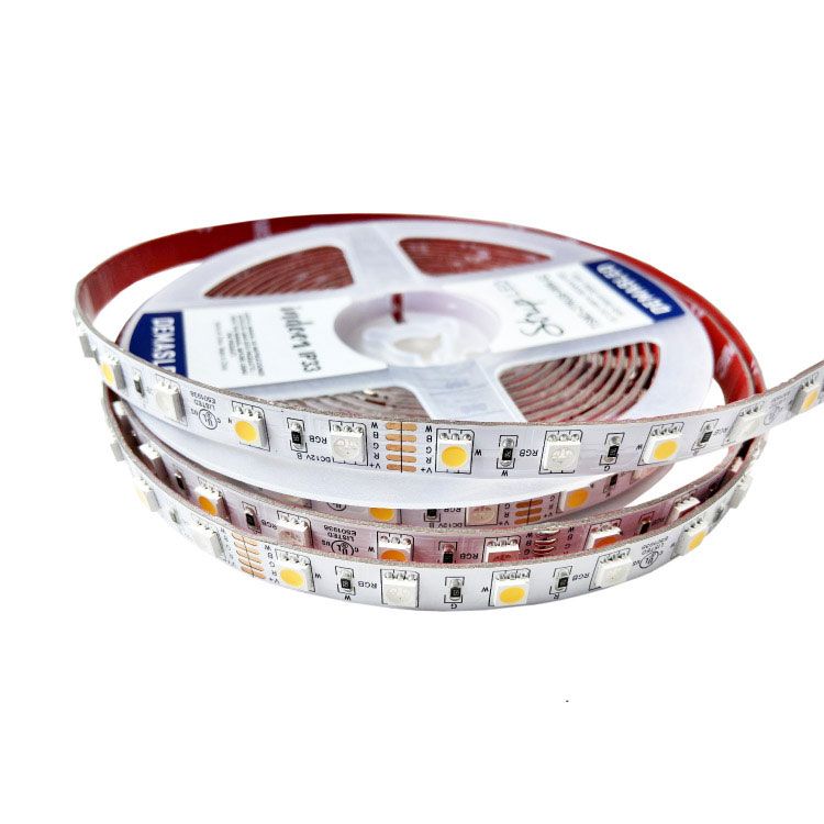10mm SMD5050 LED Strip RGB+WW 12V 12W/m 600lm/m 60LED/m 16.4ft