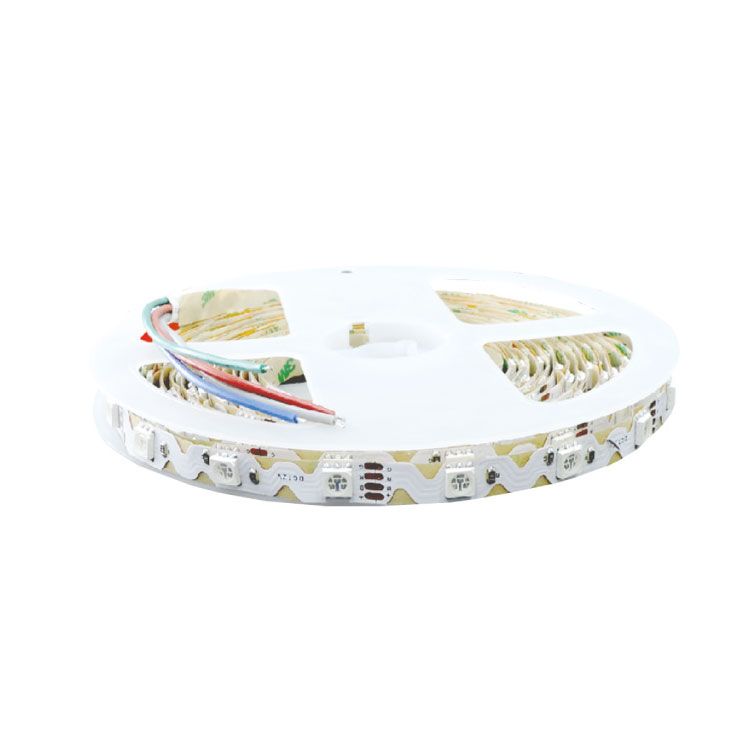 6mm SMD5050 S-Shape LED Strip RGB 12V 6.2W/m 540lm/m 48LED/m 16.4ft