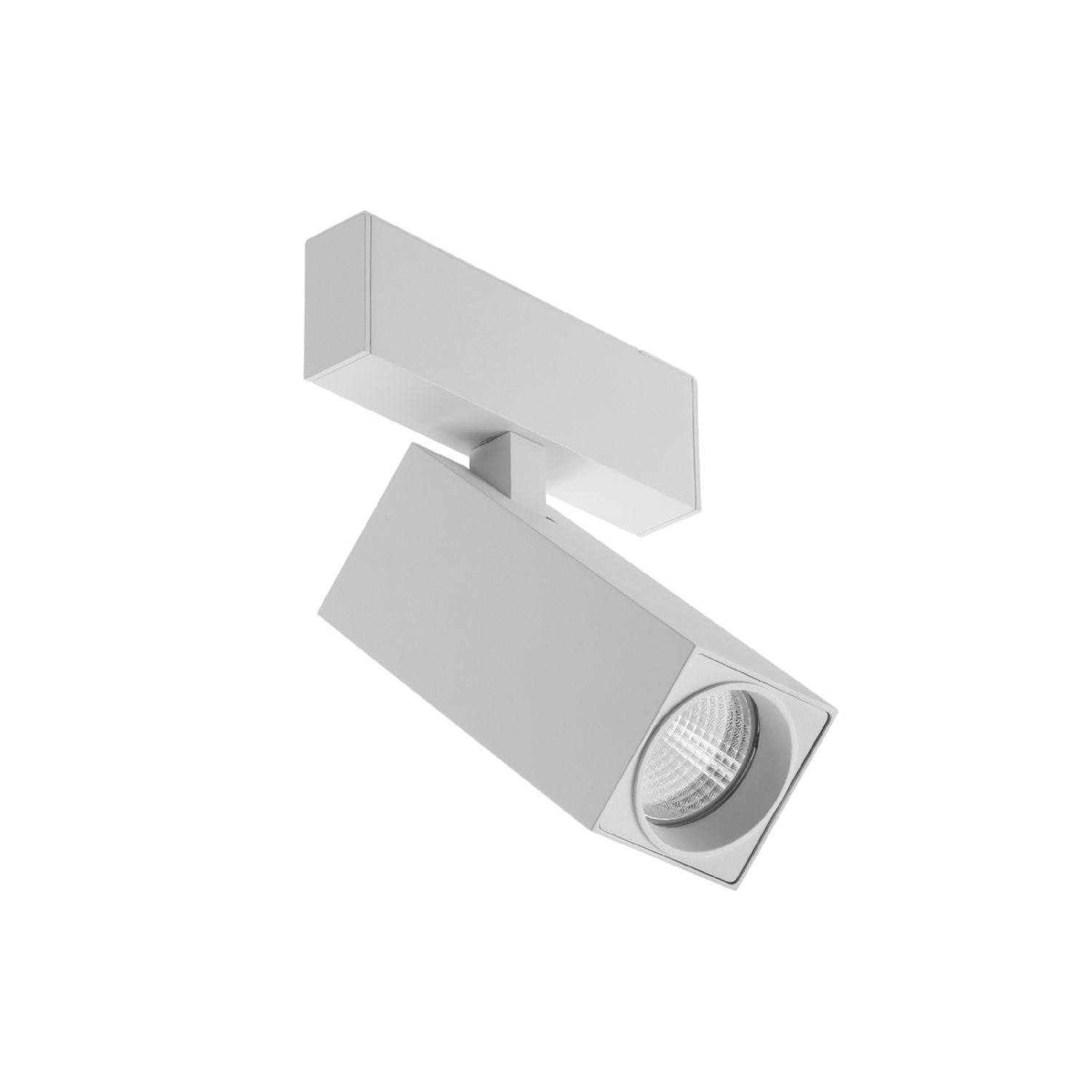 White Magnetic Track Light, Multidirectional Spot, 10W, Warm White 3000K