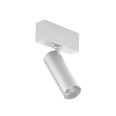White Magnetic Track Light, Multidirectional, 10W, Warm White 3000K, 36°