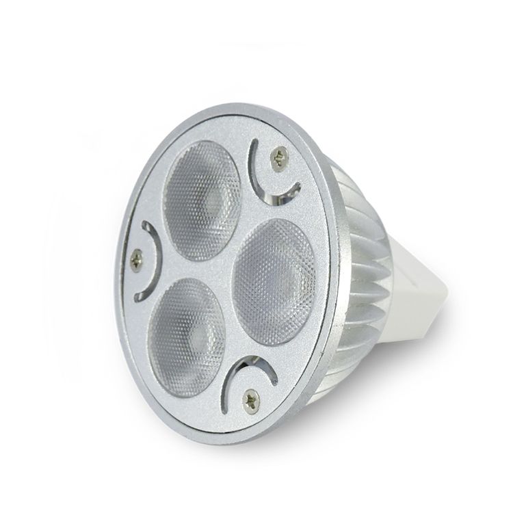 Green MR16-GU5.3 Spotlight LED Bulb, DC 12V 3W - RoHS Compliant