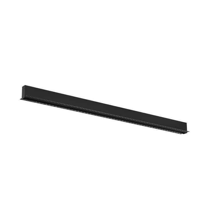 Black Magnetic Lighting Track, Trimless Recessed, 6.56ft, max 200W