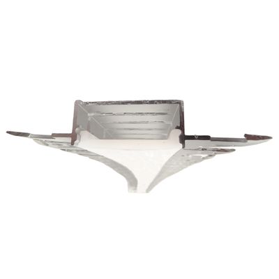 Plaster-In Anodized Aluminum Profile with Flanges, 6.56ft 1.18x0.51in