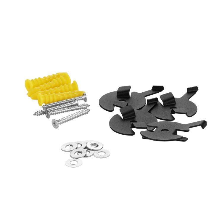 Installation Kit for Black Magnetic Lighting Track, Surface Mount