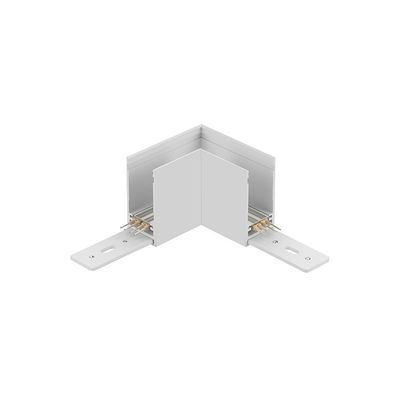 L-Shape Corner Connector for White Magnetic Light Track, Surface Mount, 90°