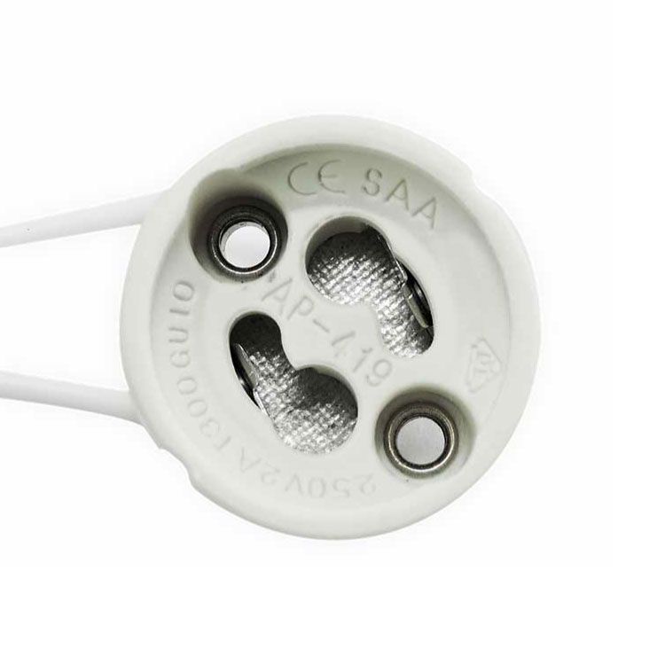 GU10 Socket, 7.4in of cable, for GU10 LED light bulbs, 10 Pack