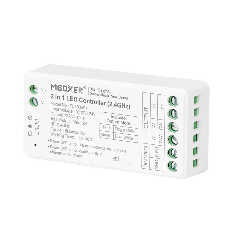 Mi-Light  , 2 in 1 LED Controller, 12-24V, 12A max, 2,4GHz